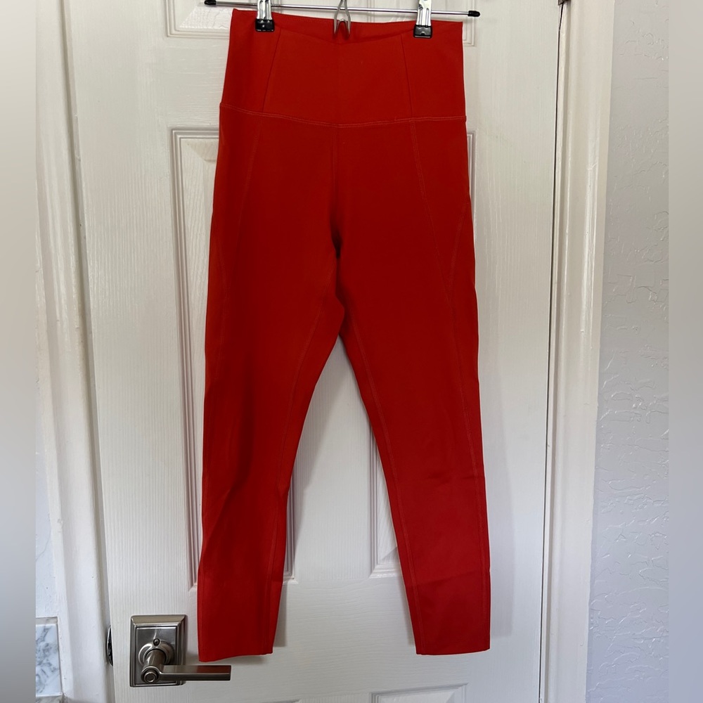 Girlfriend collective - high rise compressive leggings- tart XS